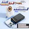 Power Bank 10000mAh Portable Charger 100% LED Display Magnetic Power Bank